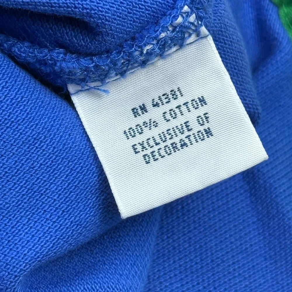 Polo Ralph Lauren Mens XL Blue Yacht Club 1st Class Nautical Flag Polo Shirt